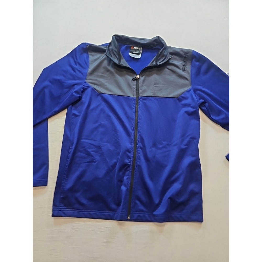And1 Track Jacket Mens Medium Full Zip Blue & Gray Basketball Track Athletic